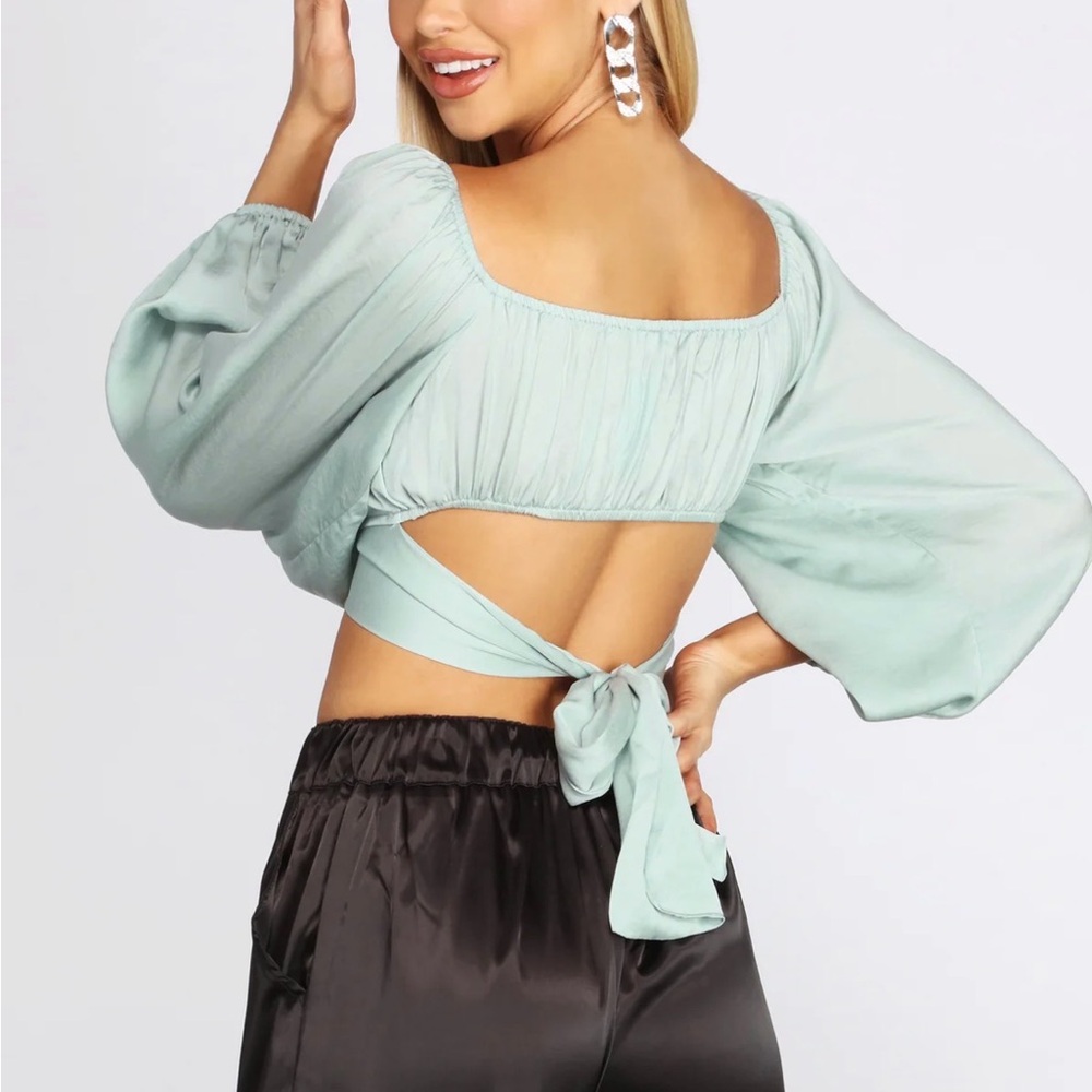 Windsor Poised And Pleated Tie Waist Blouse